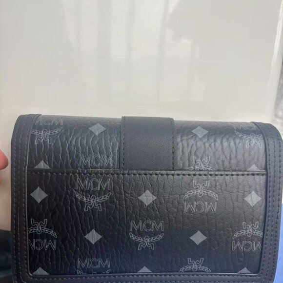 MCM Crossbody Bag Shoulder Bag Black - Picture 4 of 6